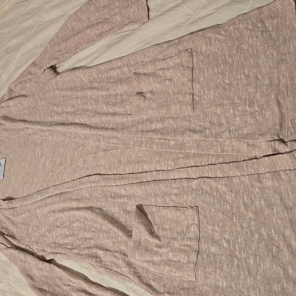 Girl's open front longline cardigan